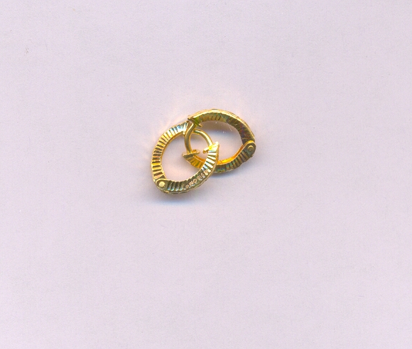 GOLD EARRING PLAIN FANCY