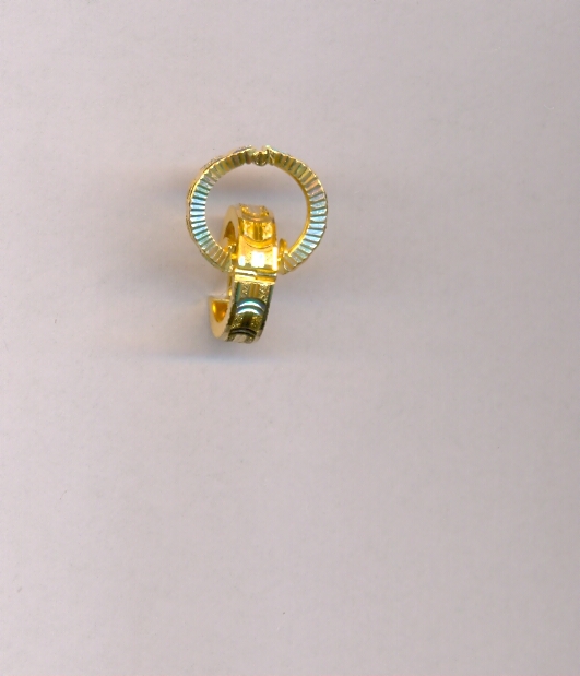 GOLD EARRING PLAIN FANCY