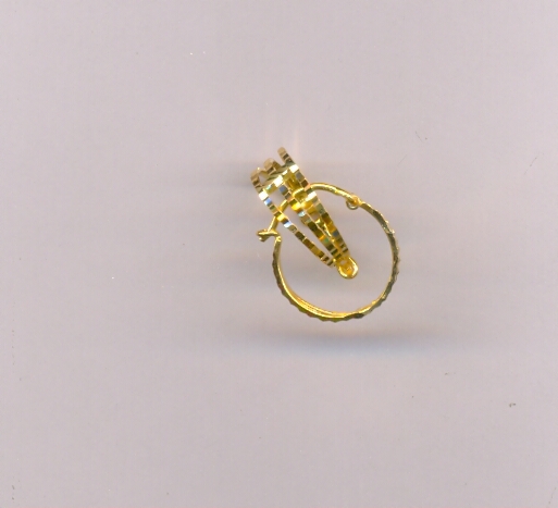 GOLD EARRING PLAIN FANCY