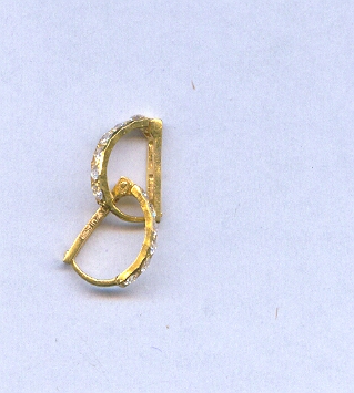 GOLD EARRING PLAIN FANCY