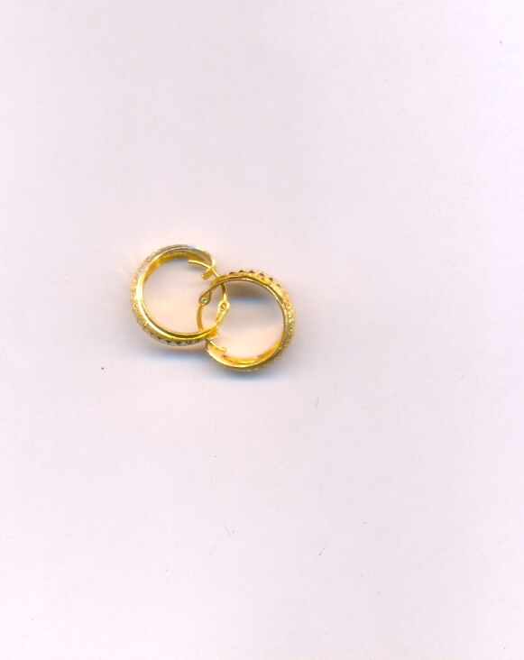 GOLD EARRING PLAIN FANCY