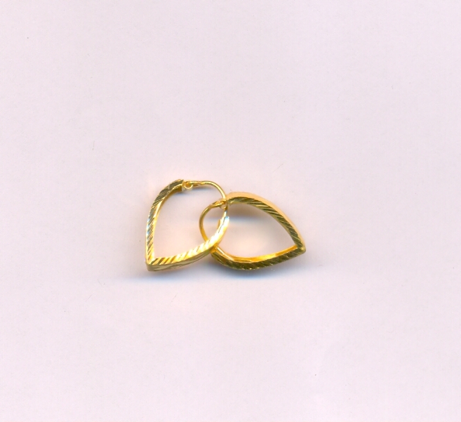 GOLD EARRING PLAIN FANCY