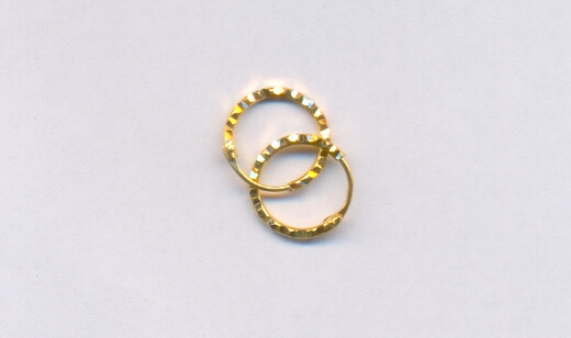 GOLD EARRING PLAIN FANCY