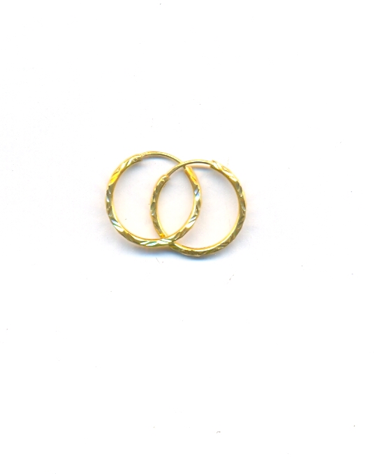 GOLD EARRING PLAIN FANCY