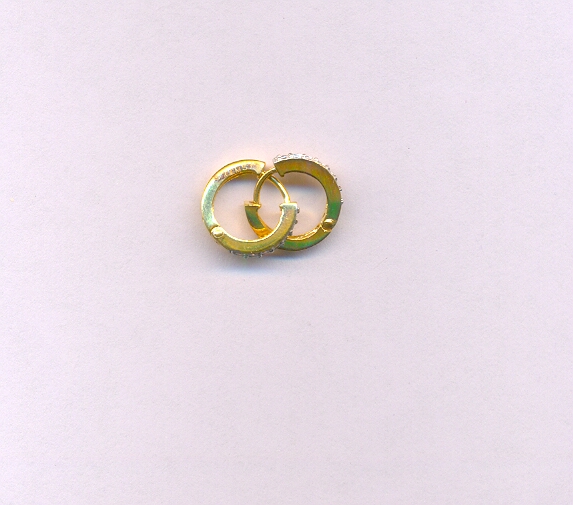 GOLD EARRING PLAIN FANCY