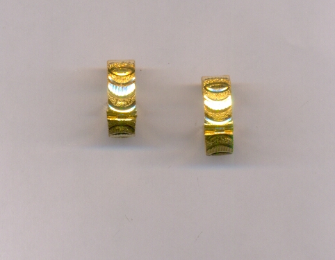 GOLD EARRING PLAIN FANCY