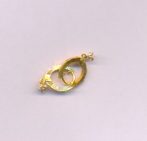 GOLD EARRING PLAIN FANCY