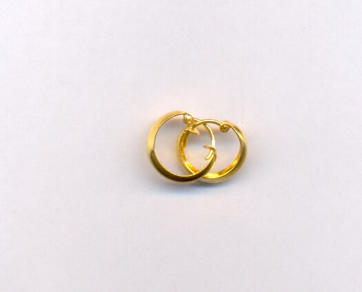 GOLD EARRING PLAIN FANCY