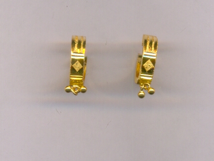 GOLD EARRING PLAIN FANCY