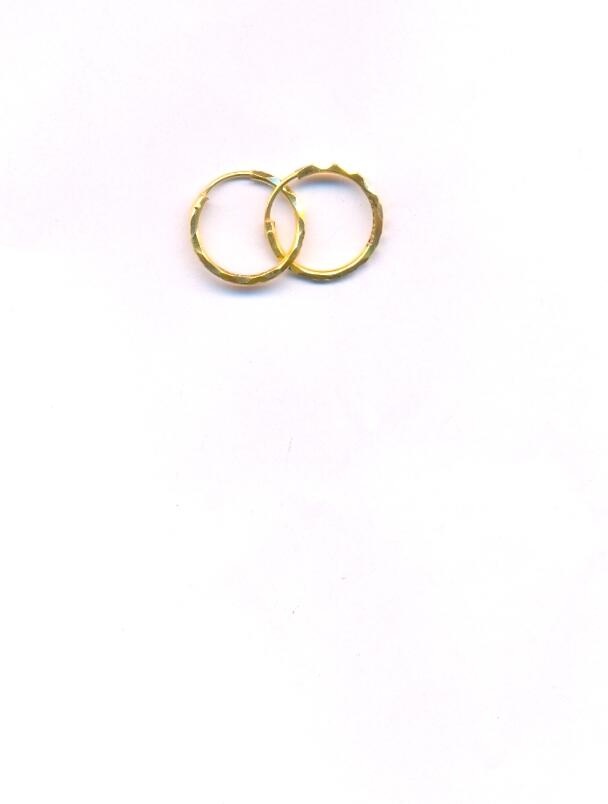 GOLD EARRING PLAIN FANCY