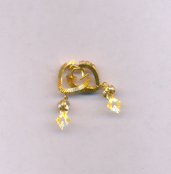 GOLD EARRING PLAIN FANCY
