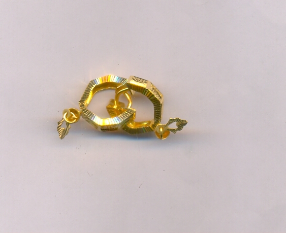 GOLD EARRING PLAIN FANCY