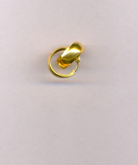 GOLD EARRING PLAIN FANCY