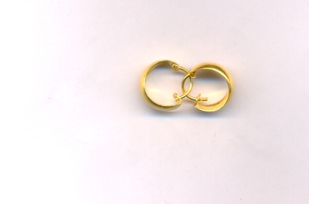 GOLD EARRING PLAIN FANCY