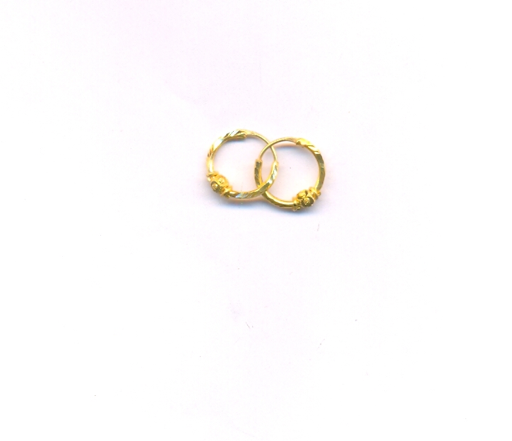 GOLD EARRING PLAIN FANCY