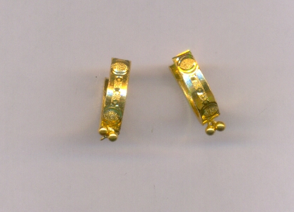 GOLD EARRING PLAIN FANCY