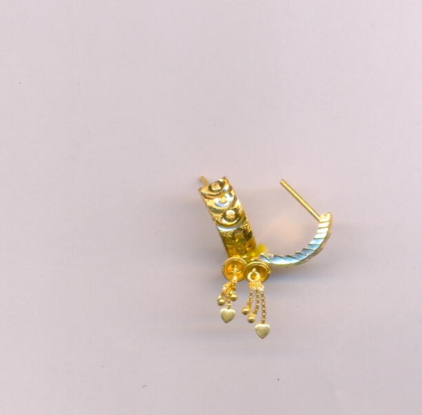 GOLD EARRING PLAIN FANCY