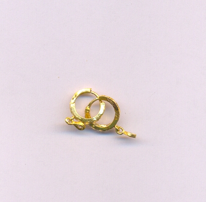 GOLD EARRING PLAIN FANCY