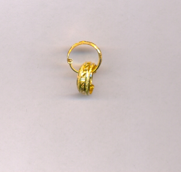 GOLD EARRING PLAIN FANCY