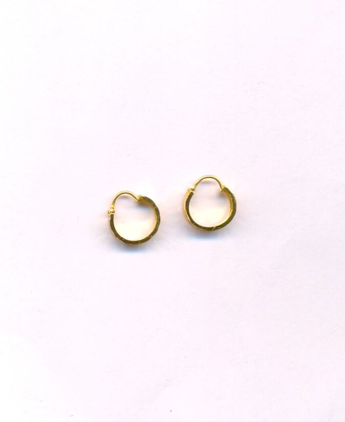 GOLD EARRING PLAIN FANCY