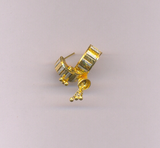 GOLD EARRING PLAIN FANCY