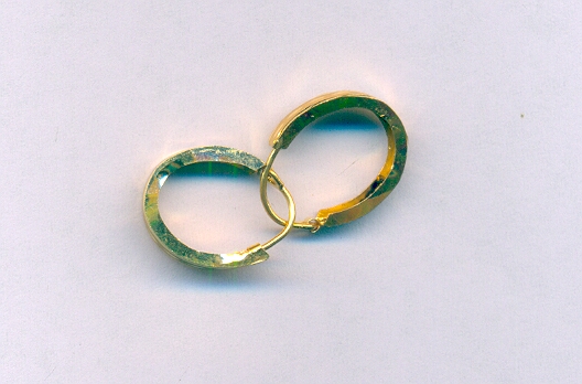 GOLD EARRING PLAIN FANCY