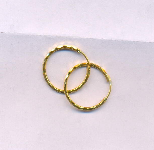 GOLD EARRING PLAIN FANCY
