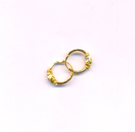 GOLD EARRING PLAIN FANCY