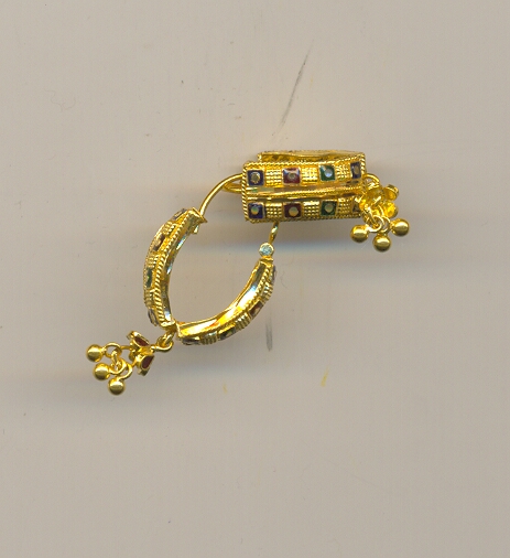 GOLD EARRING PLAIN FANCY