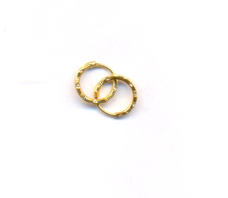 GOLD EARRING PLAIN FANCY