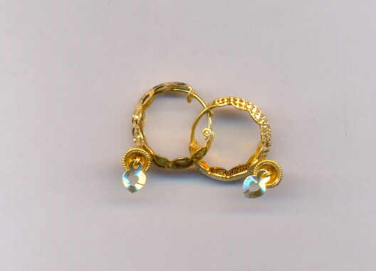 GOLD EARRING PLAIN FANCY
