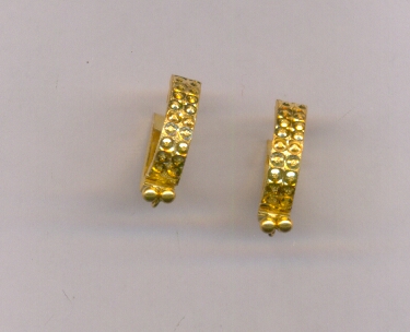 GOLD EARRING PLAIN FANCY