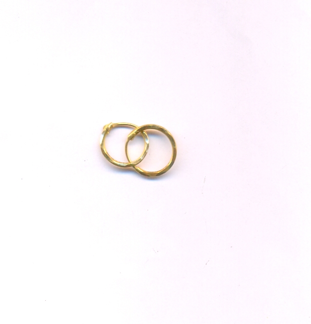 GOLD EARRING PLAIN FANCY