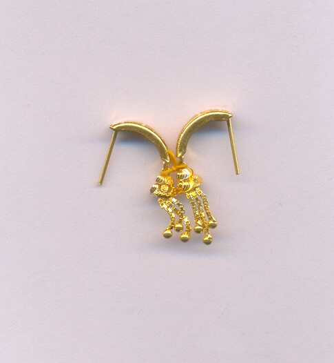 GOLD EARRING PLAIN FANCY