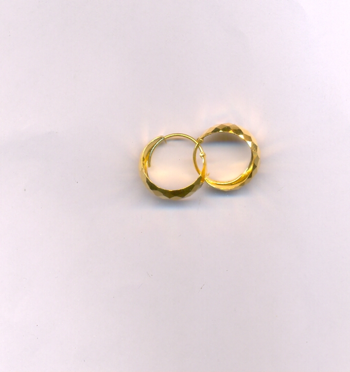 GOLD EARRING PLAIN FANCY