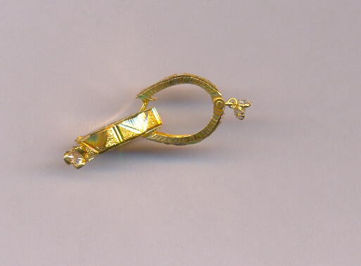 GOLD EARRING PLAIN FANCY