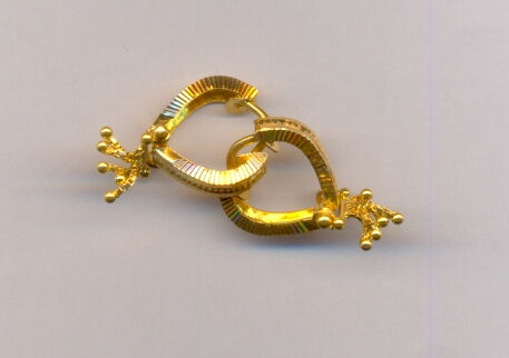 GOLD EARRING PLAIN FANCY
