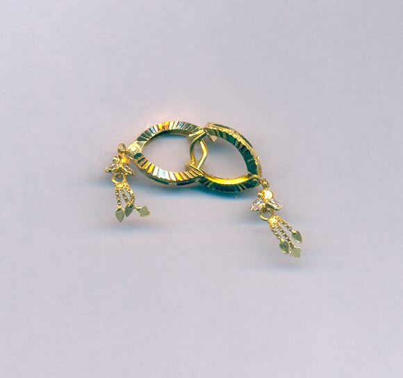 GOLD EARRING PLAIN FANCY