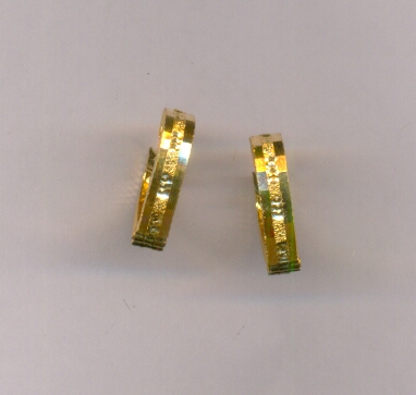 GOLD EARRING PLAIN FANCY
