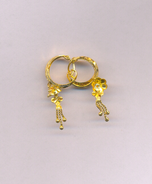 GOLD EARRING PLAIN FANCY