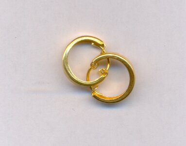 GOLD EARRING PLAIN FANCY