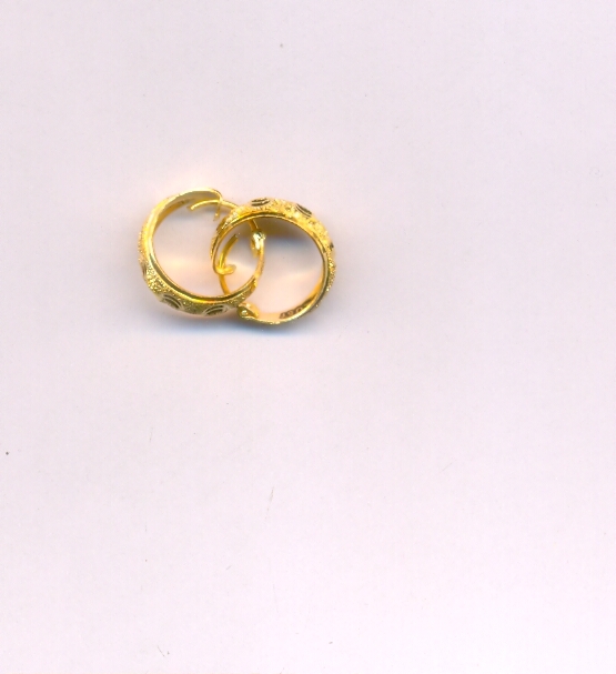 GOLD EARRING PLAIN FANCY