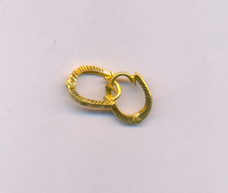 GOLD EARRING PLAIN FANCY