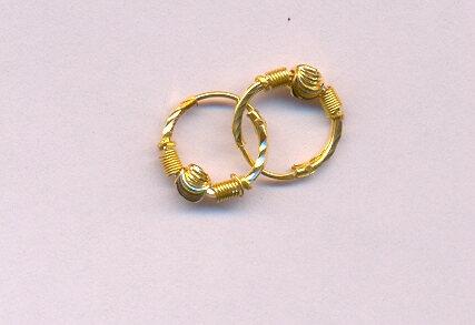GOLD EARRING PLAIN GENERAL