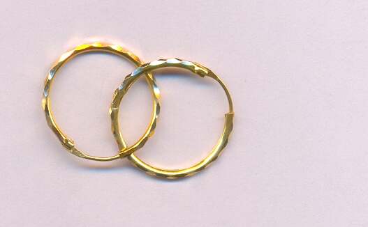 GOLD EARRING PLAIN GENERAL