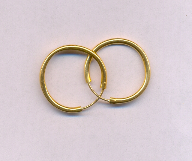 GOLD EARRING PLAIN GENERAL