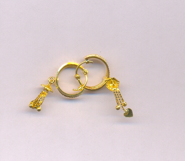 GOLD EARRING PLAIN GENERAL