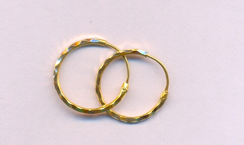 GOLD EARRING PLAIN GENERAL