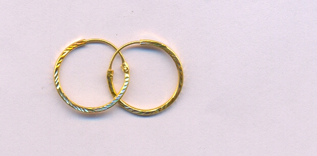 GOLD EARRING PLAIN GENERAL