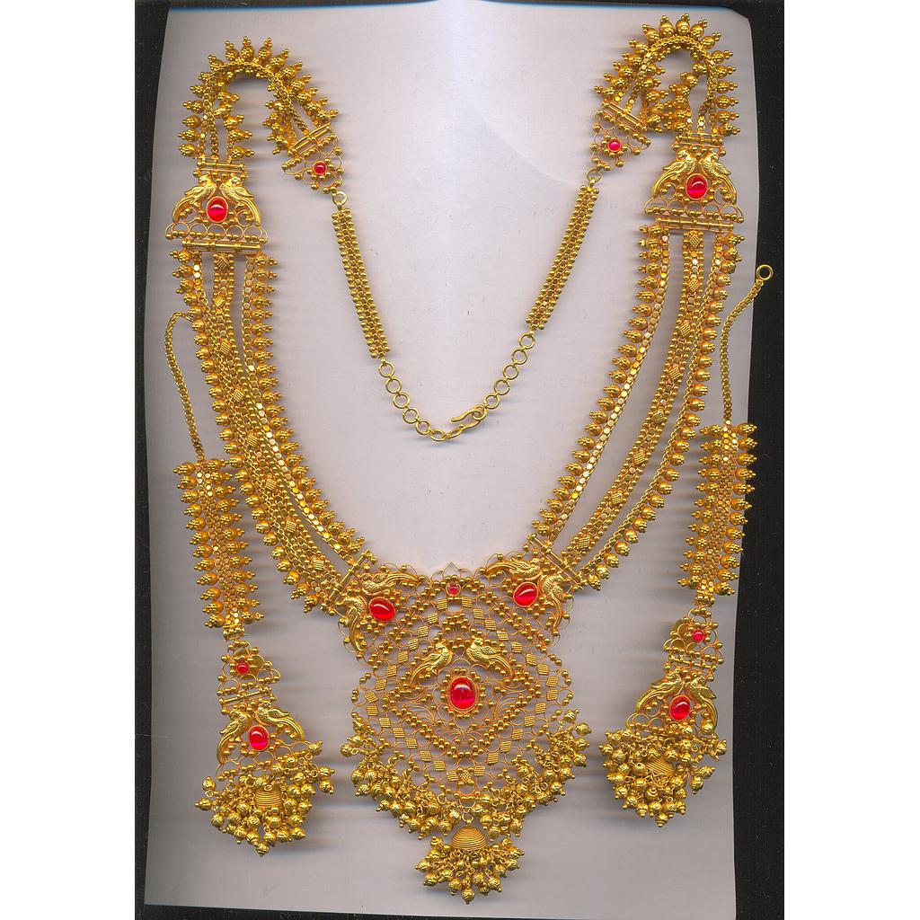GOLD HALF SET LONG ANTIQUE FANCY